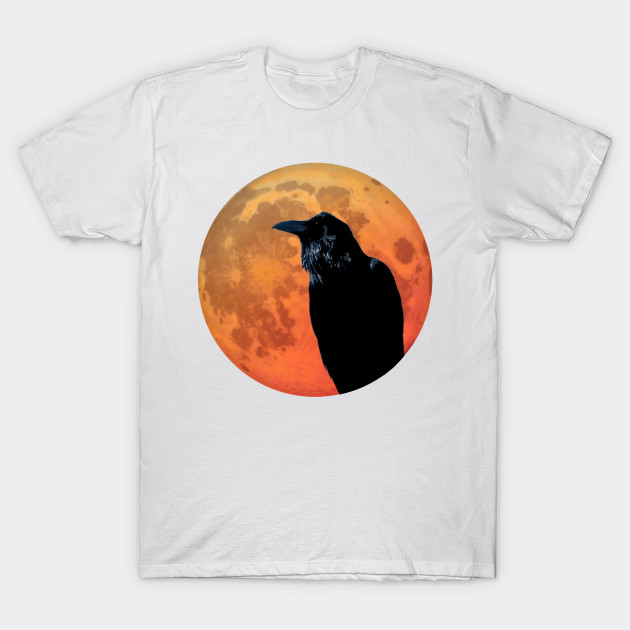 Raven on the blood moon T-Shirt-TOZ